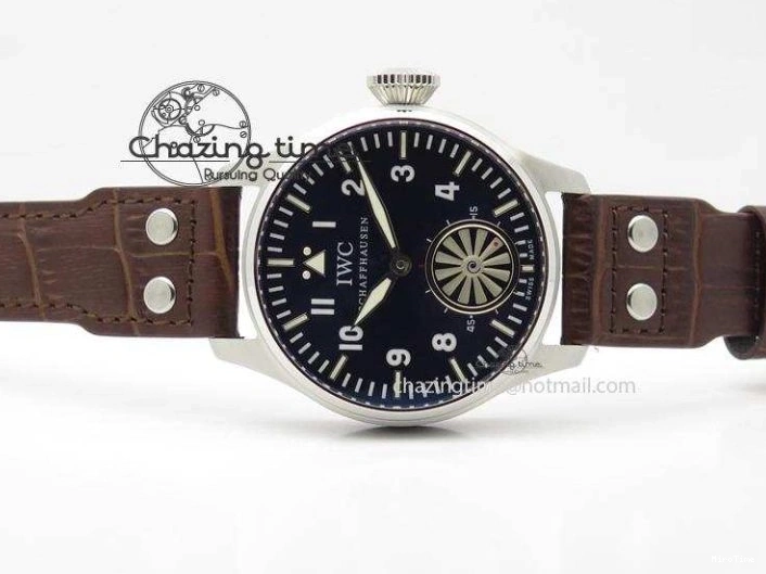 MIROTIME 0811 Reliable Big Pilot “Markus Buhler” IW5003 Turbine V6F Best Edition Blue Dial On Leather Strap A 7324